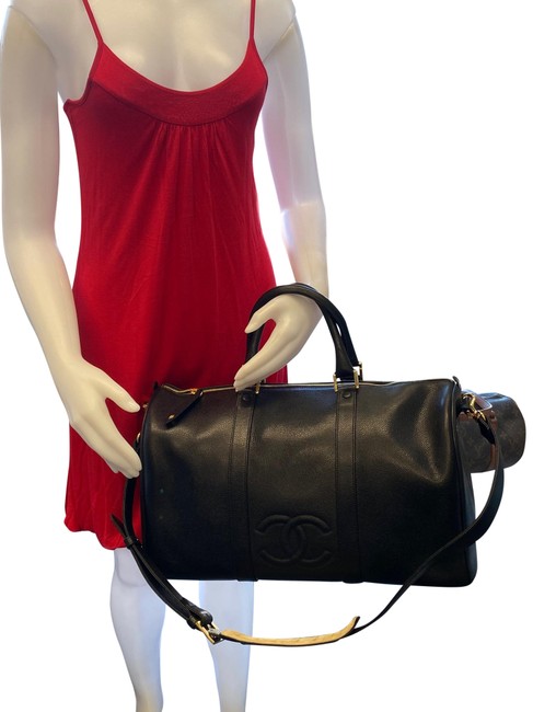 Chanel Duffle Xxl Jumbo Black Caviar WeekendTravel Bag
