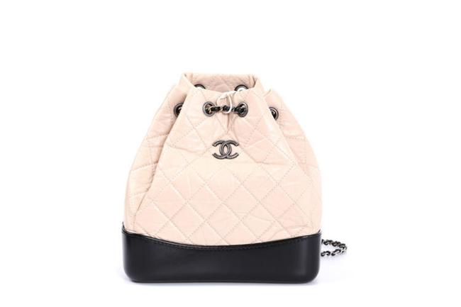 Chanel Gabrielle Nudy Calfskin Leather Backpack