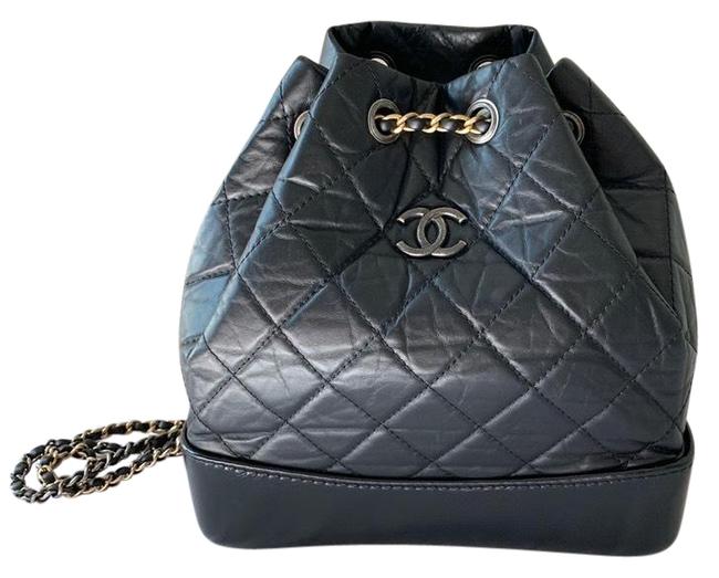 Chanel Gabrielle Small Calfskin 2018 Black Backpack