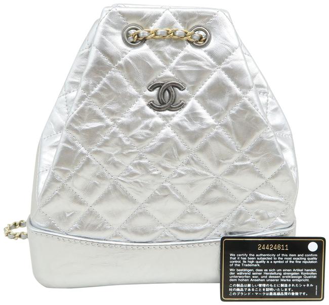Chanel Gabrielle Small Degrade Grey Calfskin Leather Backpack