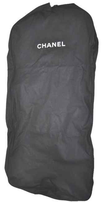 Chanel Heavy Garment 23x485x45 Black Cotton WeekendTravel Bag