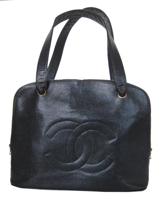 Chanel Shoulder Jumbo Tote Caviar Leather WeekendTravel Bag