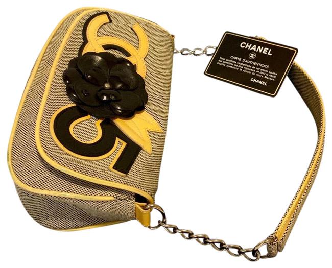 Chanel Limited Spring Edition with Card and Dustbag Cream Canvas Baguette