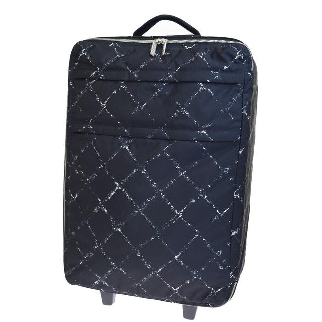 Chanel Line Carrier Hand Black Nylon WeekendTravel Bag