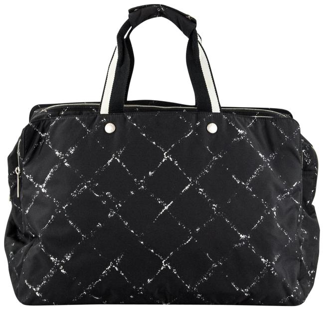 Chanel Line Duffel Black Nylon WeekendTravel Bag