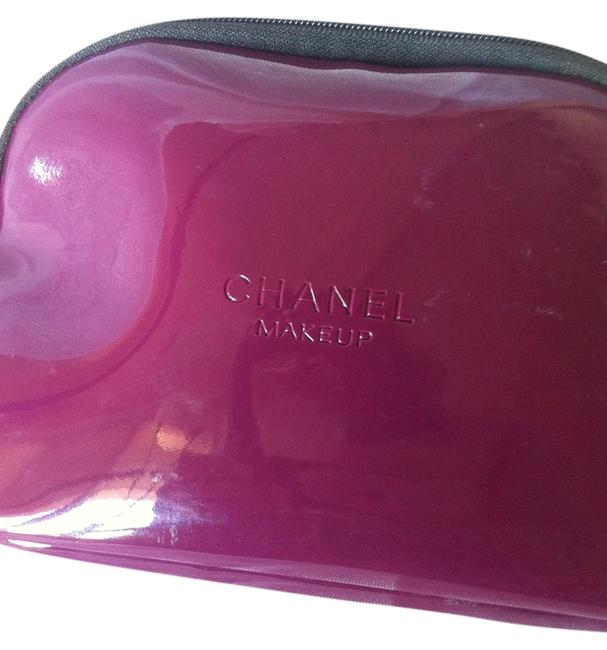 Chanel Make Up Purple Pvc Baguette
