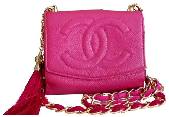 Chanel Mini Bifold Matelasse Woc Magenta Pink Wristlet