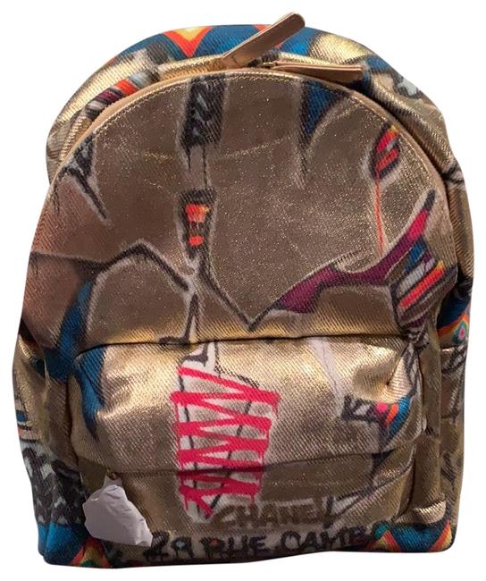 Chanel Multicolor Canvas Backpack