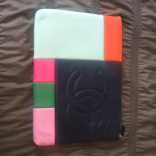 Chanel Multicolor Leather Laptop Bag