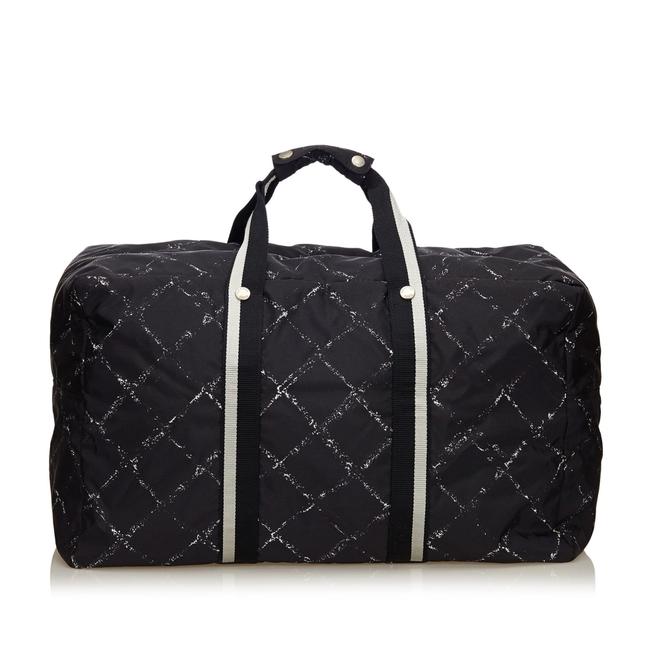 Chanel New Black Fabric X Nylon WeekendTravel Bag