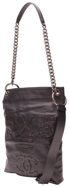 Chanel Oser Sans Poser Navy Blue Calfskin Leather Messenger Bag