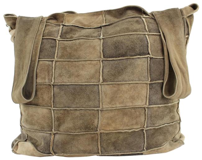 Chanel Patchwork 2ct915 Brown Suede Leather WeekendTravel Bag