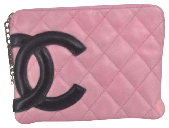 Chanel Wallet on Chain Signature Diamond Quilted Pink Lambskin Leather Wristlet