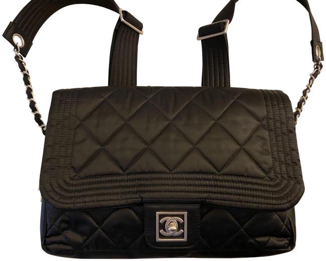 Chanel Ski Black Nylon Backpack