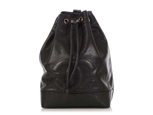 Chanel Sling Large Caviar Black Leather Backpack