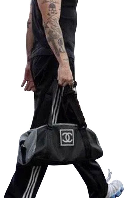 Chanel Overnight Black Grey WeekendTravel Bag