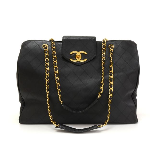 Chanel Supermodel Tote XL Shoulder Cg146 Leather WeekendTravel Bag