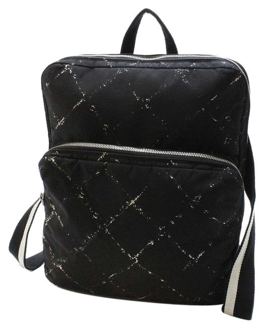 Chanel Travel Black Nylon Backpack