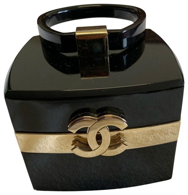 Chanel Trunk Black Plastic Baguette