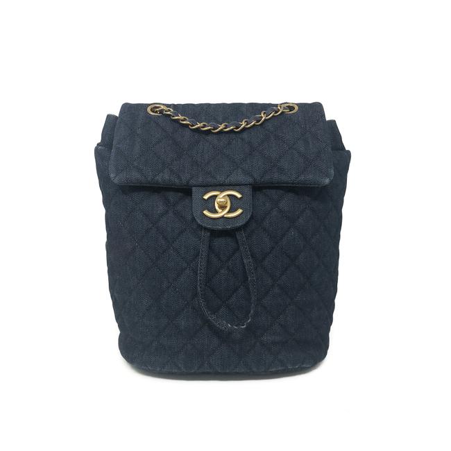 Chanel Urban Spirit Small Blue Denim Backpack