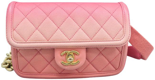 Chanel Waist Bag Uniform Pink Caviar Wristlet
