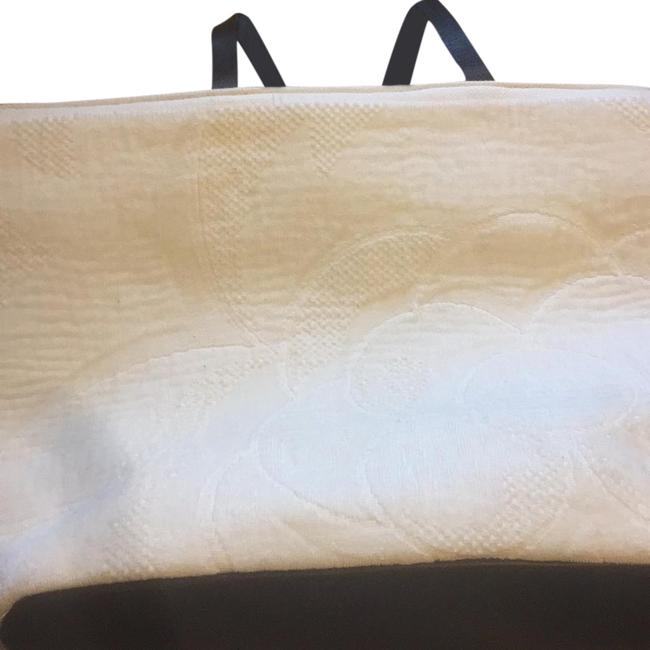 Chanel White 100 Percent Cotton Beach Bag