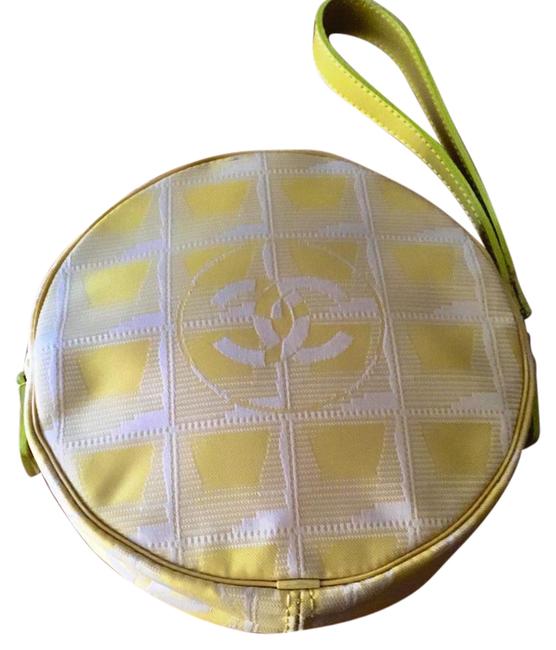 Chanel Wristband Yellow Canvas Wristlet