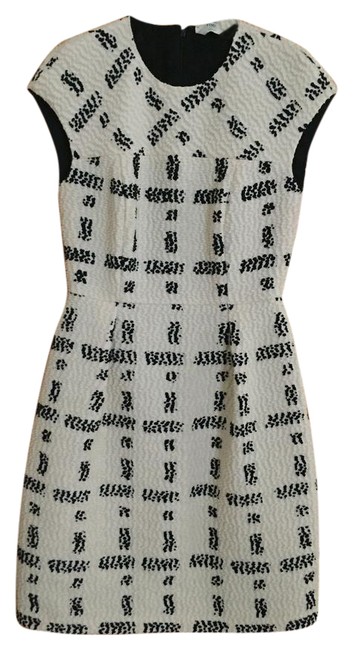 Fendi Black and Cream CocktailFormal Mid length WorkOffice Dress