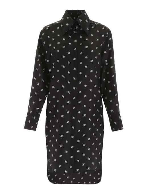 Fendi Black Cr New Ff Karligraphy Short Casual Dress