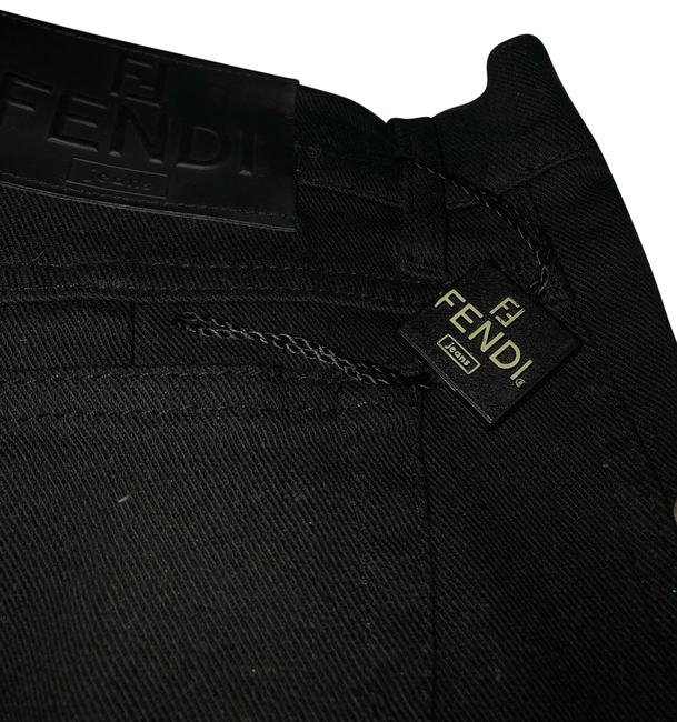 Fendi Black Dark Rinse Straight Leg Jeans