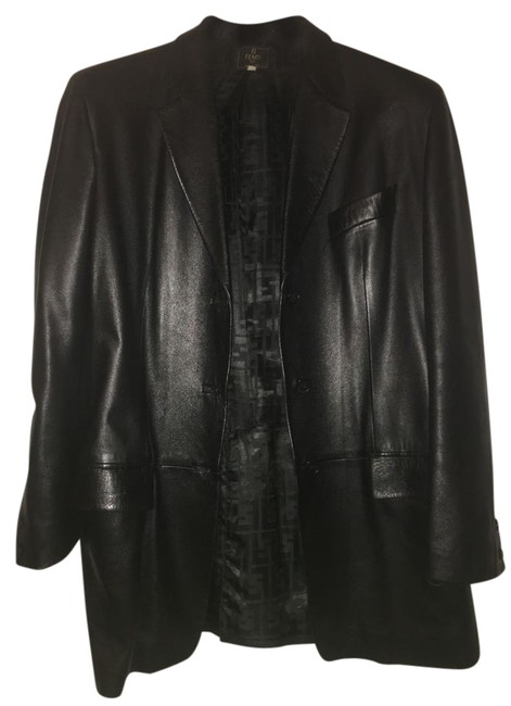 Fendi Black Genuine Blazer Suit Top It 46 Jacket 