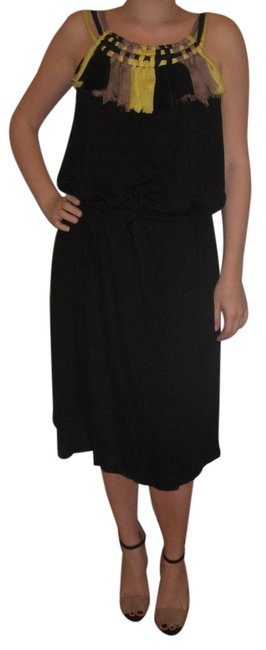 Fendi Black Mid length Short Casual Dress 