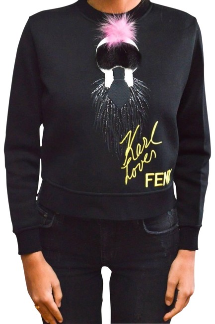 Fendi Black Monster Karl SweatshirtHoodie 