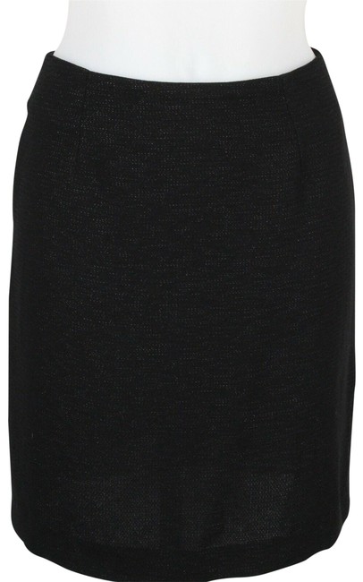 Fendi Black Shimmer Pencil Skirt