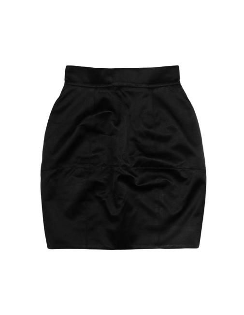 Fendi Black Silk Blend with Pockets Skirt