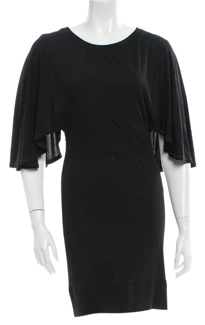 Fendi Black Stylish Lbd with Batwing Sleeves Short Cocktail Dress