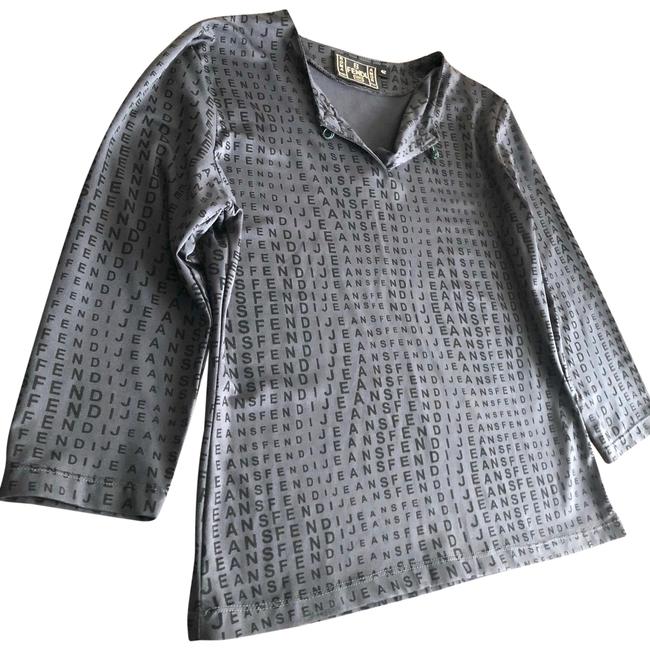 Fendi Bodycon Rayon Logo Tunic