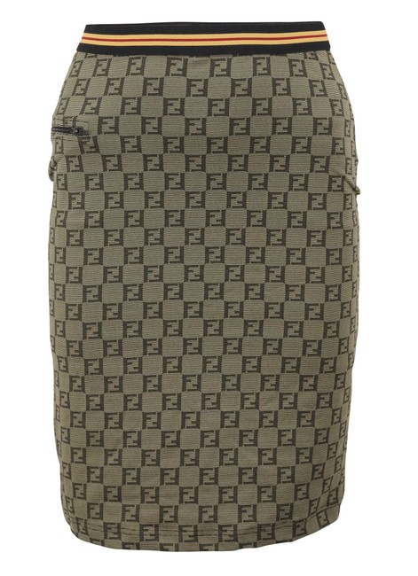 Fendi Brown Bodycon Pencil Skirt