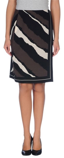 Fendi Brown New Animal Print Skirt