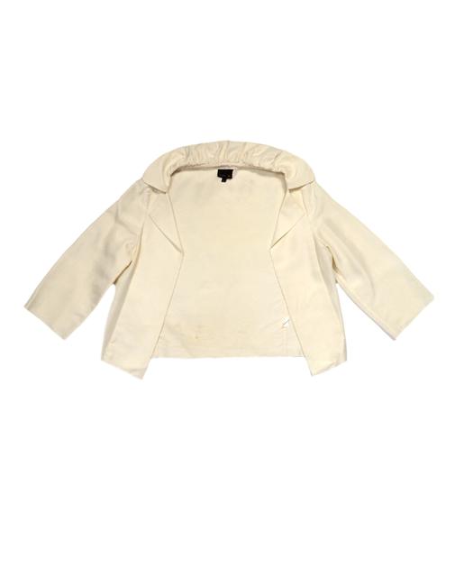 Fendi Cream Open 3leeve It42 Jacket