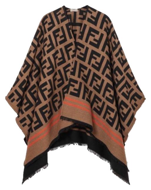 Fendi Ff Logo Jacquard PonchoCape 