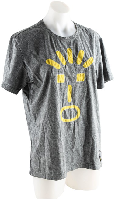 Fendi Grey Face Applique T shirt Tee Shirt 