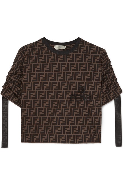 Fendi Logo Jacquard Sweater M Tee Shirt 