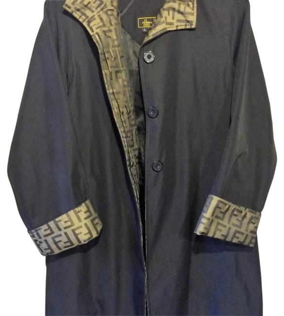 Fendi XL Monogram Black Coat16 XL Plus 