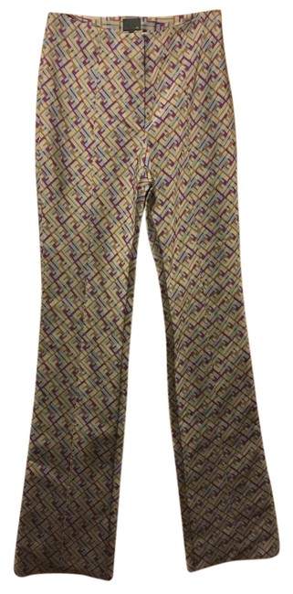 Fendi Multicolor Logo Pants