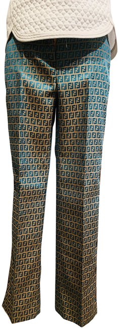 Fendi Multicolor Zucca Straight leg Pants