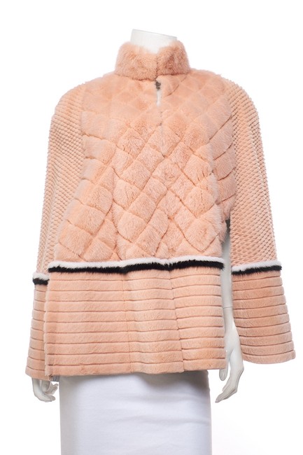 Fendi Pink Fur PonchoCape