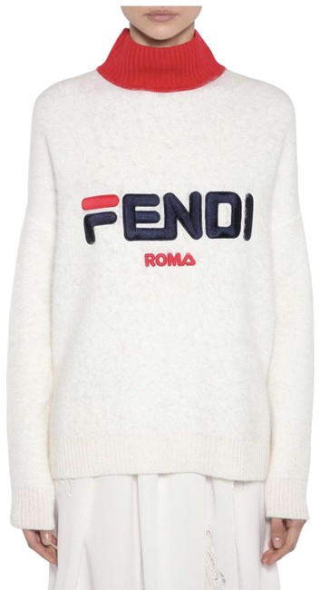 Fendi Print White Sweater