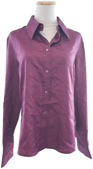 Fendi Purple Button down Top 