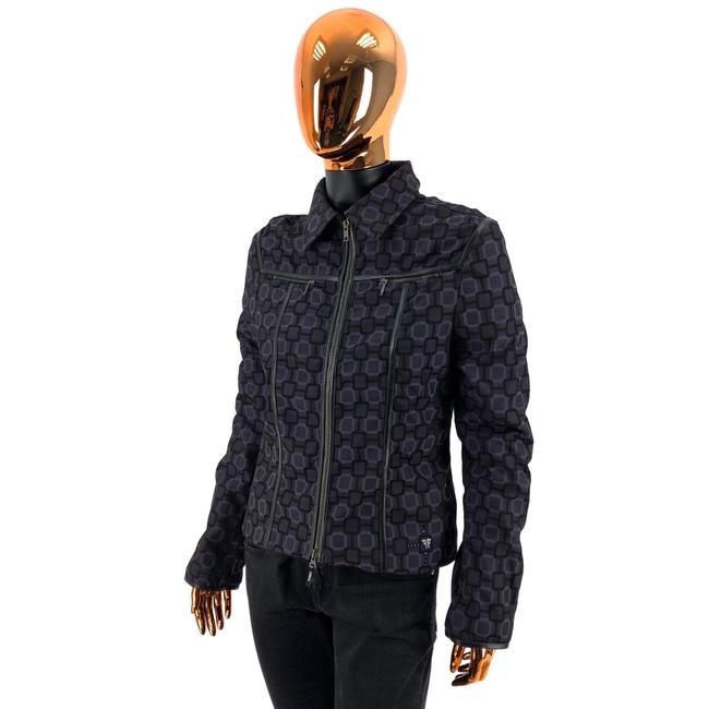 Fendi Purple Polyester with Ff Logo Jacket 